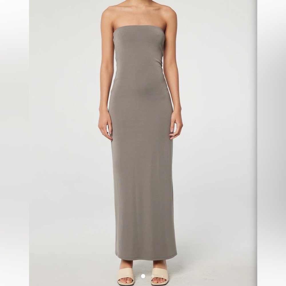 The Line by K Strapless Jace Dress in Slate Grey size XS